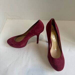 Joan & David Wine Suede Pumps Women's Size 7M